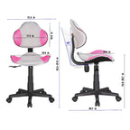 Chaise de bureau ergonomique en maille JJS avec support lombaire réglable
