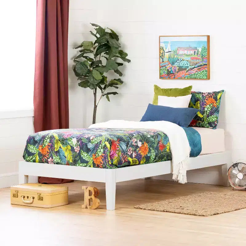 Lit plateforme en bois massif HomeStock