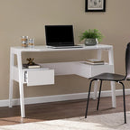 Bureau moderne blanc métallique