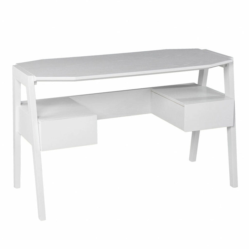 Bureau moderne blanc métallique