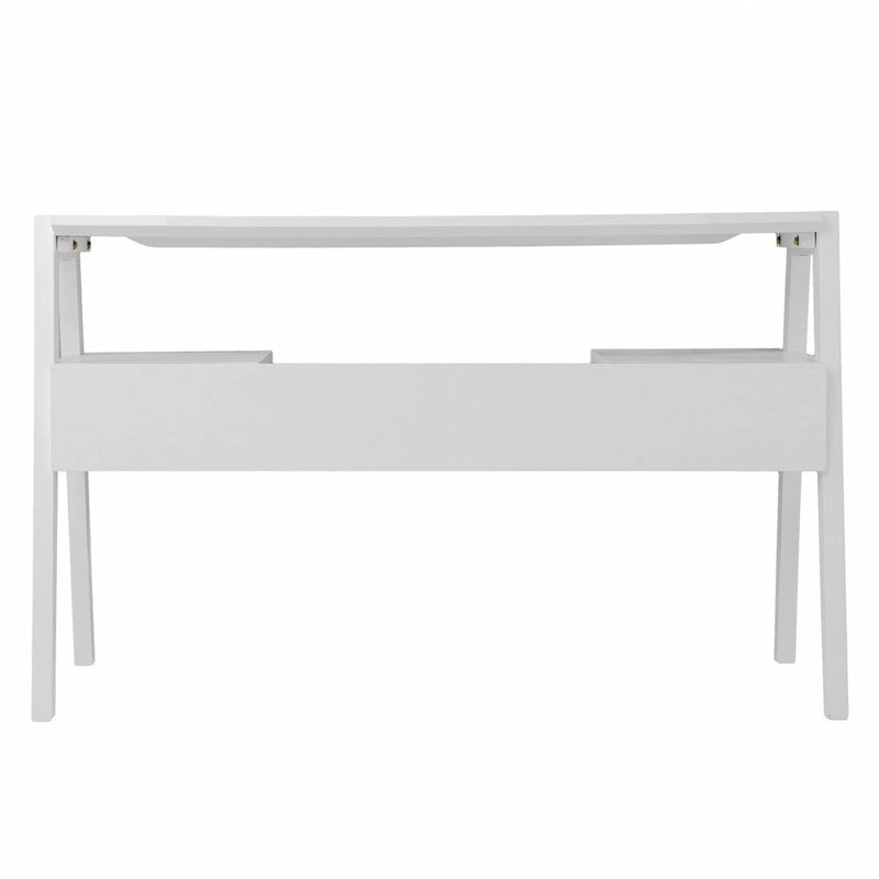 Bureau moderne blanc métallique