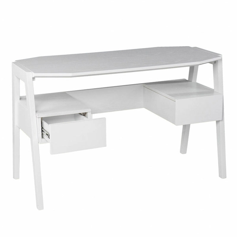 Bureau moderne blanc métallique