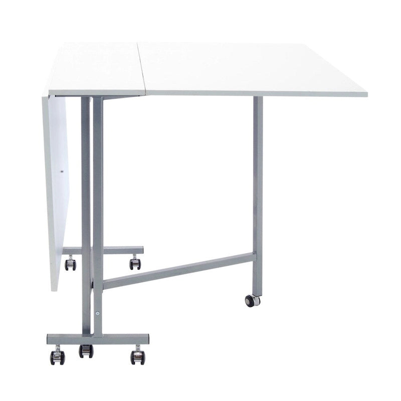Table pour machine à coudre et de découpe Studio Designs, avec revêtement en poudre blanc