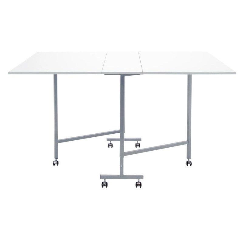 Table pour machine à coudre et de découpe Studio Designs, avec revêtement en poudre blanc