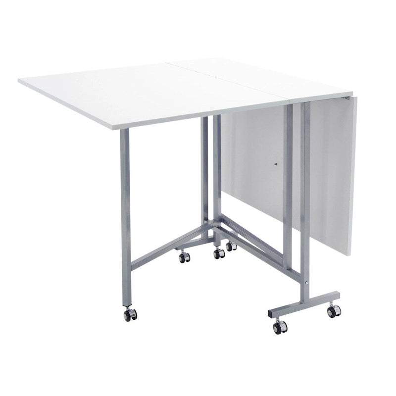 Table pour machine à coudre et de découpe Studio Designs, avec revêtement en poudre blanc