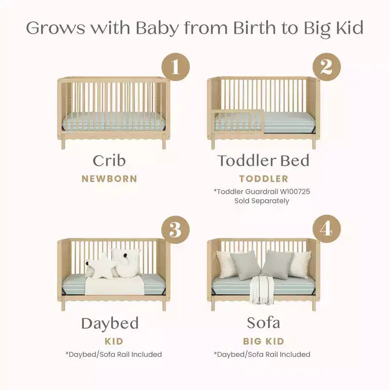 Lit de bébé convertible 4-en-1 William de Delta Children - Certifié Greenguard Gold