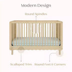 Lit de bébé convertible 4-en-1 William de Delta Children - Certifié Greenguard Gold