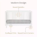 Lit de bébé convertible 4-en-1 William de Delta Children - Certifié Greenguard Gold