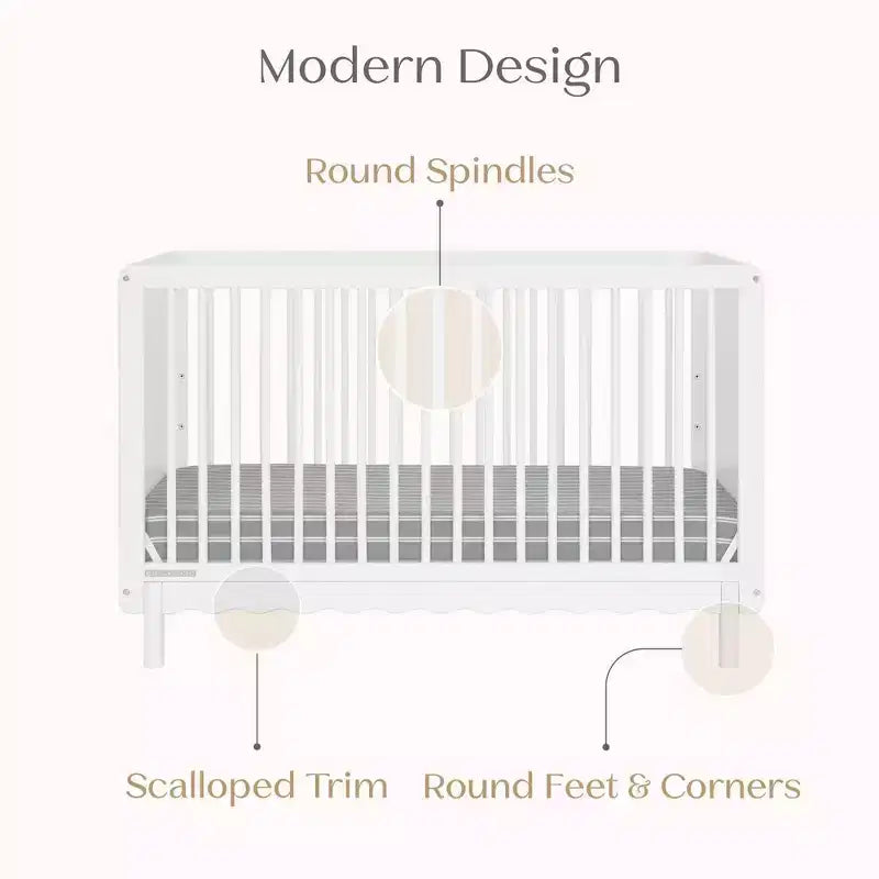 Lit de bébé convertible 4-en-1 William de Delta Children - Certifié Greenguard Gold