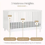 Lit de bébé convertible 4-en-1 William de Delta Children - Certifié Greenguard Gold