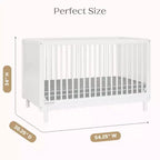Lit de bébé convertible 4-en-1 William de Delta Children - Certifié Greenguard Gold