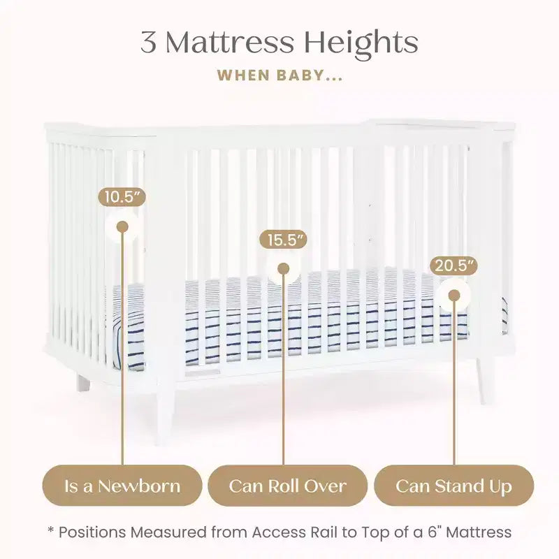 Lit de bébé convertible 4-en-1 Delta Children Noah certifié Greenguard Gold