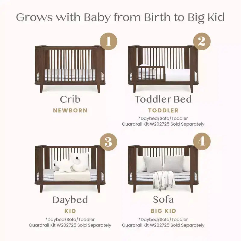 Lit de bébé convertible 4-en-1 Delta Children Noah certifié Greenguard Gold