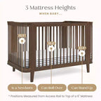 Lit de bébé convertible 4-en-1 Delta Children Noah certifié Greenguard Gold