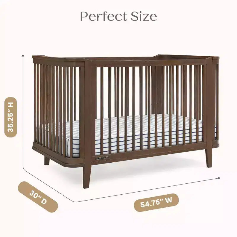 Lit de bébé convertible 4-en-1 Delta Children Noah certifié Greenguard Gold
