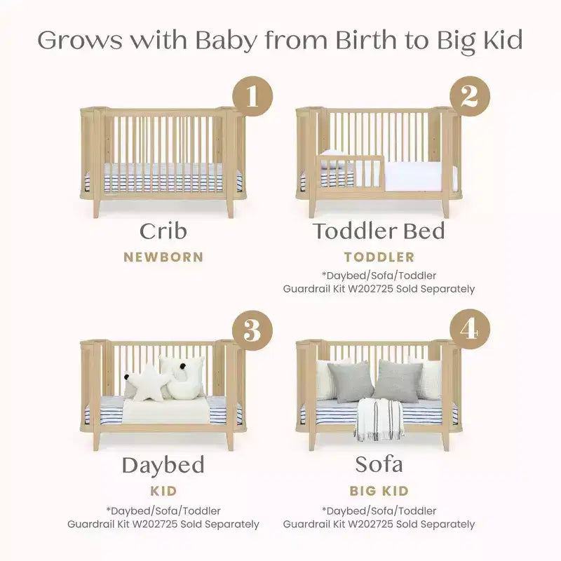 Lit de bébé convertible 4-en-1 Delta Children Noah certifié Greenguard Gold