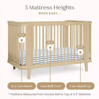 Lit de bébé convertible 4-en-1 Delta Children Noah certifié Greenguard Gold
