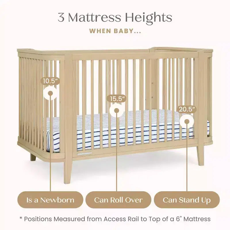 Lit de bébé convertible 4-en-1 Delta Children Noah certifié Greenguard Gold