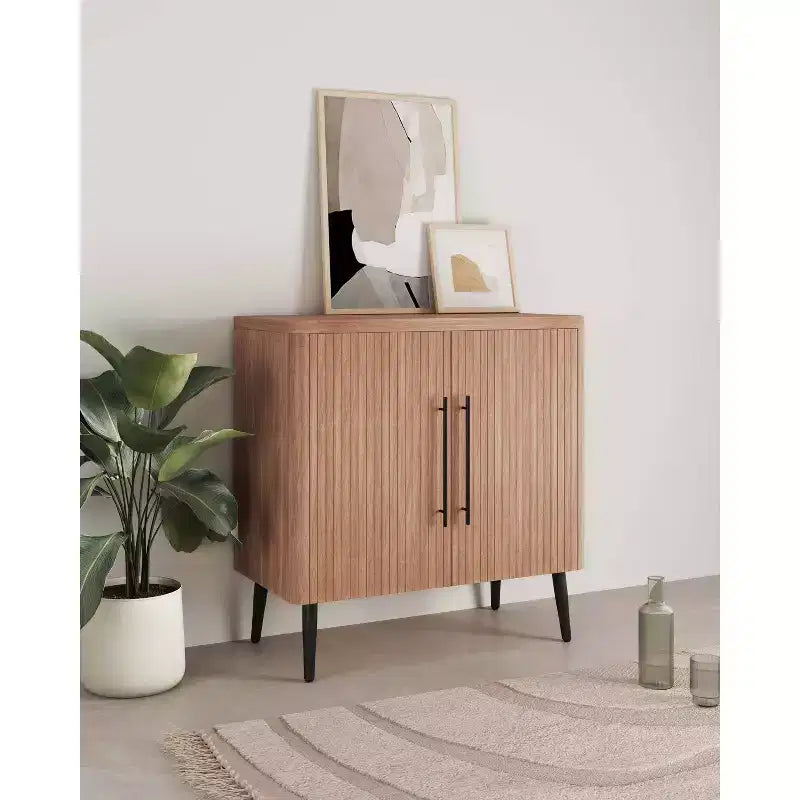 Meuble d'appoint moderne du milieu du siècle Manhattan Comfort Jodie avec 2 étagères