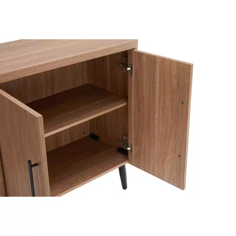 Meuble d'appoint moderne du milieu du siècle Manhattan Comfort Jodie avec 2 étagères