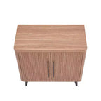 Meuble d'appoint moderne du milieu du siècle Manhattan Comfort Jodie avec 2 étagères