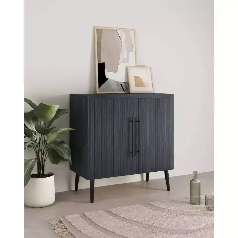 Meuble d'appoint moderne du milieu du siècle Manhattan Comfort Jodie avec 2 étagères