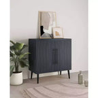 Meuble d'appoint moderne du milieu du siècle Manhattan Comfort Jodie avec 2 étagères