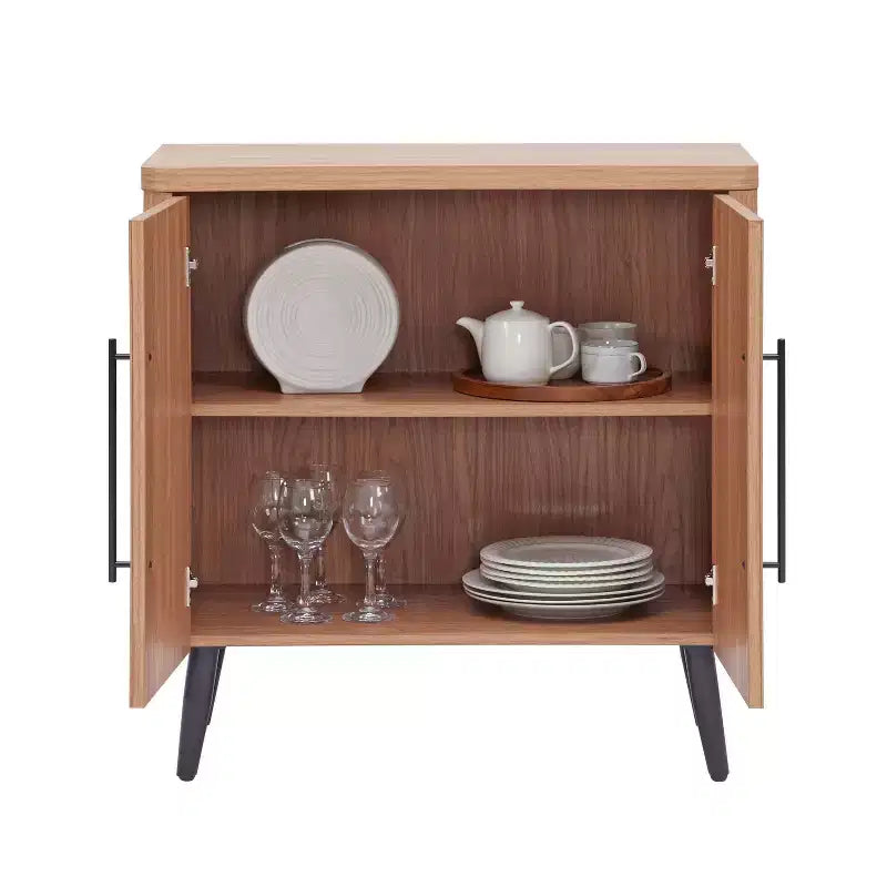 Meuble d'appoint moderne du milieu du siècle Manhattan Comfort Jodie avec 2 étagères