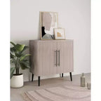 Meuble d'appoint moderne du milieu du siècle Manhattan Comfort Jodie avec 2 étagères