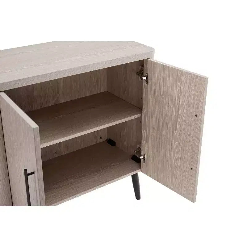 Meuble d'appoint moderne du milieu du siècle Manhattan Comfort Jodie avec 2 étagères