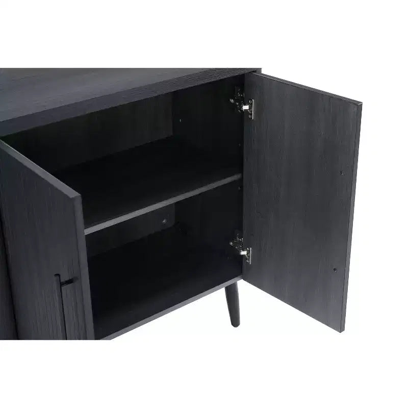 Meuble d'appoint moderne du milieu du siècle Manhattan Comfort Jodie avec 2 étagères