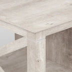 Table basse grise Saint Birch Honduras avec 2 tiroirs