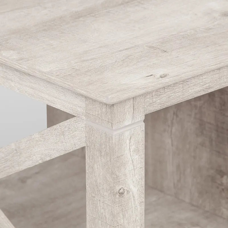 Table basse grise Saint Birch Honduras avec 2 tiroirs