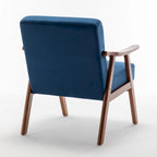 Chaise Mid-Century Moderne, Chaise de salon avec cadre en bois massif
