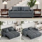 AECOJOY Canapé-Lit 3-en-1 Chaise Lit Double Convertible