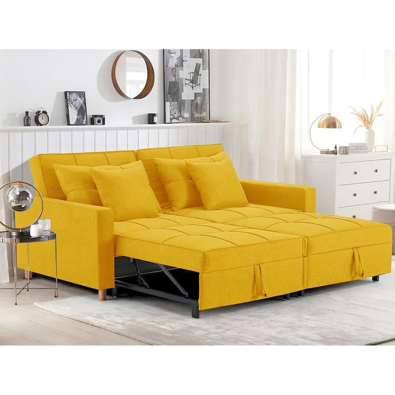 AECOJOY Canapé-Lit 3-en-1 Chaise Lit Double Convertible