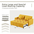 AECOJOY Canapé-Lit 3-en-1 Chaise Lit Double Convertible