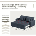 AECOJOY Canapé-Lit 3-en-1 Chaise Lit Double Convertible