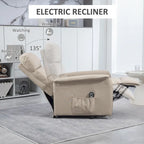 Fauteuil releveur inclinable HOMCOM pour personnes âgées, montage facile, fauteuil releveur en tissu avec télécommande