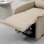 Fauteuil releveur inclinable HOMCOM pour personnes âgées, montage facile, fauteuil releveur en tissu avec télécommande
