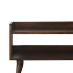 Banc de rangement nordique en noyer