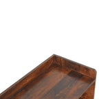 Banc de rangement nordique en noyer