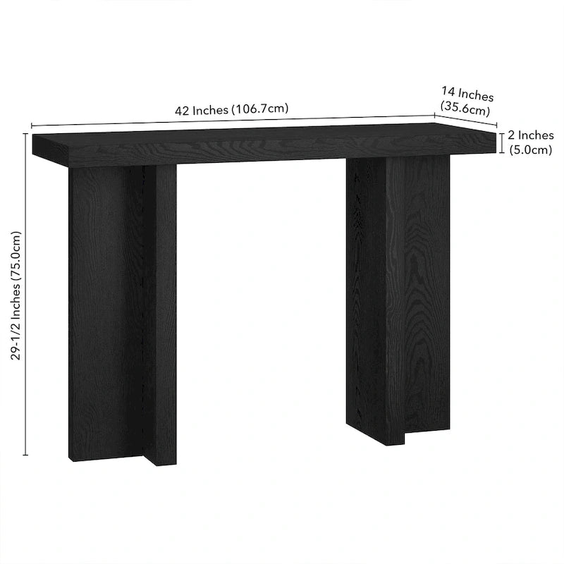 Dimitra, console rectangulaire large de 42 po - 42 po de largeur