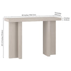 Dimitra, console rectangulaire large de 42 po - 42 po de largeur