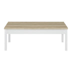 Ensemble de 3 tables basses Hudson en pin antique et blanc