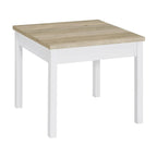 Ensemble de 3 tables basses Hudson en pin antique et blanc