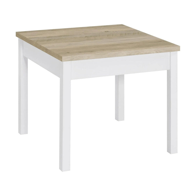 Ensemble de 3 tables basses Hudson en pin antique et blanc