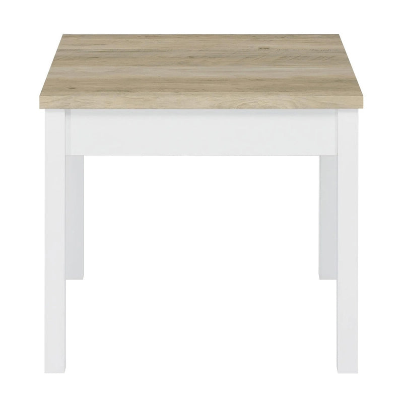 Ensemble de 3 tables basses Hudson en pin antique et blanc