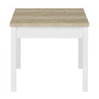 Ensemble de 3 tables basses Hudson en pin antique et blanc