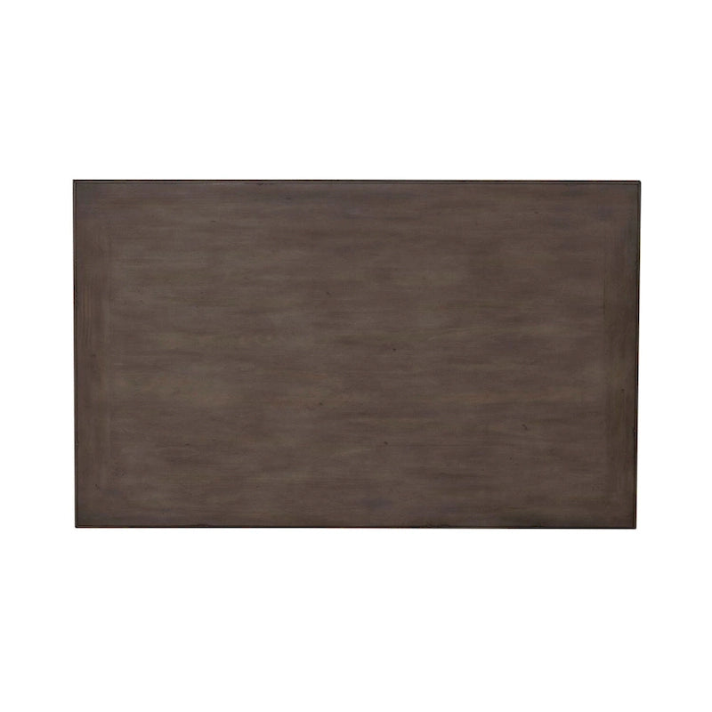 Table basse rectangulaire Ocean Isle blanc antique et pin vieilli